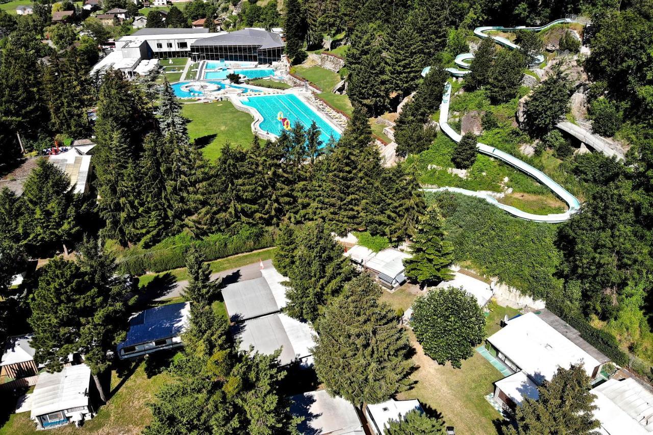 Camping/ Thermalbad Brigerbad Mit Bed & Breakfast Exterior foto